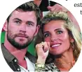  ??  ?? Elsa Pataky, junto a su marido, Hermsworth