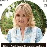  ?? ?? Pal: Anthea Turner, who encouraged Philippa to get hormones tested