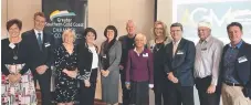  ??  ?? At the Greater Southern Gold Coast Chamber of Commerce AGM were Kate Cross, John Forrester, Cr Gail O'Neill, Currumbin MP Jann Stuckey, chamber president Hilary Jacobs, Ian Grace, Joan Farmer, Jo Smith, Mike Remmer, Peter Doggett and Paul Guerin.