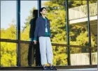  ?? FX ?? Sonoya Mizuno appears in a “Devs” scene shot at UC Santa Cruz.