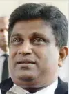  ?? — AFP ?? Sri Lankan Member of Parliament Ajeeth P Perera speaks to the media outside the Supreme Court in Colombo.