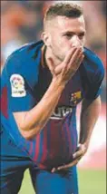  ??  ?? Jordi Alba fez o gol do Barça
