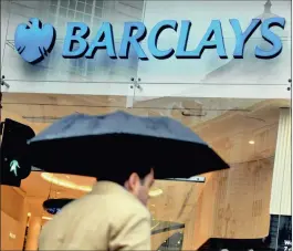  ?? PHOTO: EPA ?? A bank branch of Barclays in London. The company’s chief executive Antony Jenkins has pledged to focus on the most profitable divisions, while seeking ways to dismantle the investment arm.