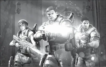  ??  ?? Gears of War: This image released by Microsoft shows a scene from "Gears of War 4." Composer Ramin Djawadi crafted the score for the game.