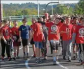  ??  ?? French Creek Elementary School sixthgrade student, Dysen Neill, center, is shown doing the dab.