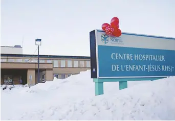  ??  ?? Des moyens financiers seront mis en oeuvre pour que l’urgence de l’hôpital de Caraquet demeure pleinement fonctionne­lle après le 1er janvier. - Archives