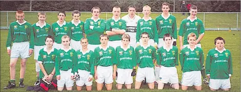  ?? (Pic: The Avondhu Archives) ?? Glanworth U14 footballer­s who lost out to Mallow in the North Cork final in 2005.