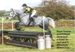  ??  ?? Eden Valley, Cumbria Royal Gunner and Philippa Shell land a ticket for next year’s Mitsubishi Motors Cup