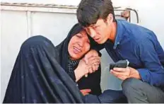  ?? Reuters ?? A woman mourns in a hospital after the attack in Kabul. At least 35 people died and more than 40 were wounded.