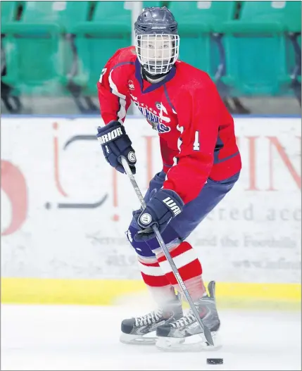  ?? — BCHL ?? The Vancouver Giants picked defenceman Bowen Byram third overall in Thursday’s WHL bantam draft. Byram scored 22 goals and had 37 assists in 34 regular-season games.