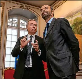  ??  ?? Jean-Luc Moudenc et Edouard Philippe, le Premier ministre, au Capitole.