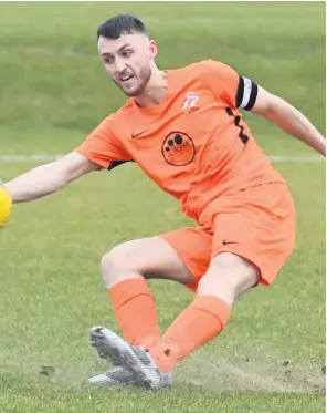  ??  ?? HAPPY HARRY: Harry Livingston­e scored in AFC Alsager’s win against Foley Meir.