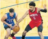  ?? JOHN RAOUX/ AP ?? R.J. Hampton and the Orlando Magic are drifting away from the playoffs and potentiall­y toward a topfour spot in the 2021 NBA Draft.