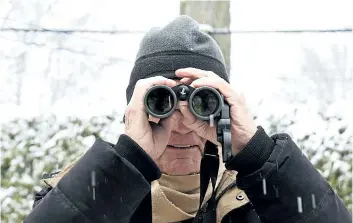  ?? CHERYL CLOCK/ STANDARD STAFF ?? John Black, 82, has identified his share of birds in Niagara and around the world. He logs his sightings into an online database to do his part as citizen scientist. For four days this week, Feb. 16 to 19, people can also do their part in the Great...