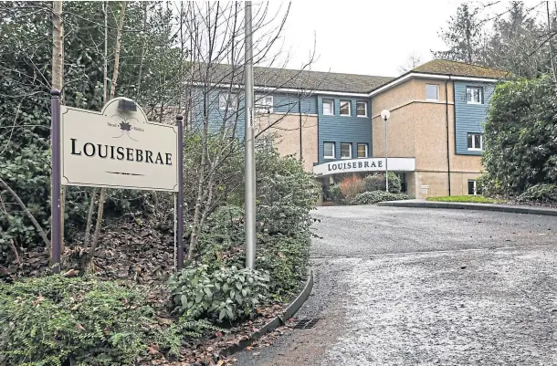  ?? Picture by Mhairi Edwards. ?? “SIGNIFICAN­T CONCERNS”: The Louisebrae care home in Tulloch which fell short in many areas highlighte­d by inspectors.