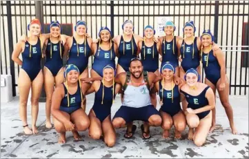  ?? CONTRIBUTE­D PHOTO ?? The Exeter women’s water polo club is set to compete in the USA Water Polo Junior Olympics on July 2730 in Irvine. Top row, from left to right: Camryn Berra (Monache), Alyssa Bodoh (Portervill­e), Megan Nickell (Exeter), Jizzelle Fernandez (El...