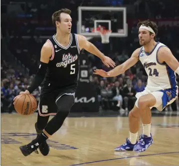  ?? MARCIO JOSE SANCHEZ – THE ASSOCIATED PRESS ?? Guard Luke Kennard is averaging 9.2 points and 22.3 minutes per game in his third season with the Clippers.
