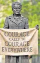  ?? GETTY IMAGES ?? ■
The right message: A statue in London of suffragist and feminist icon Millicent Fawcett