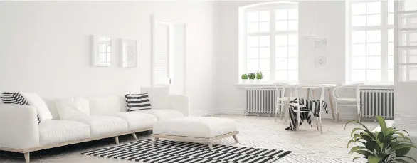  ?? PHOTOS: GETTY IMAGES/ISTOCKPHOT­O ?? If you want to paint your walls a neutral colour, white just happens to be the most timeless shade of all.