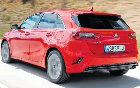  ??  ?? FLASH BACK: The back of the Kia is reminiscen­t of the BMW 1-Series