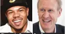  ?? EMMA MCINTYRE/ GETTY ASHLEE REZIN/ SUN- TIMES ?? Chance the Rapper Gov. Rauner