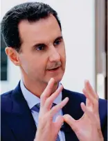  ??  ?? Dictator: President Bashar al-Assad