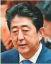  ?? AFP ?? Shinzo Abe
