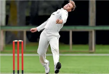  ?? PHOTO: GETTY IMAGES ?? Auckland speedster Lockie Ferguson’s five wickets have hit Wellington’s Plunket Shield hopes hard.