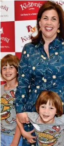  ??  ?? Broken rules: Kirstie Allsopp with sons Bay, left, and Oscar