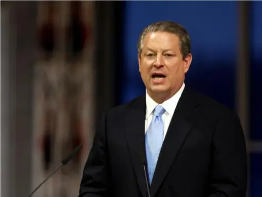  ?? (AFP/Getty) ?? Al Gore delivers his acceptance speech for the Nobel Peace Prize in 2007