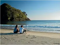  ??  ?? You don’t have crowds to worry about on Great Barrier Island’s beaches.