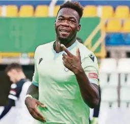  ?? EFE ?? kPARMA, Italia. Felipe Caicedo, delantero de 32 años, destaca en la Lazio.