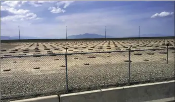  ??  ?? In this May 11, 2015, file photo, nuclear waste is stored in undergroun­d containers at the Idaho National Laboratory near Idaho Falls, Idaho. Federal officials are requesting a 20-year extension involving the storage at an Idaho facility of reactor...