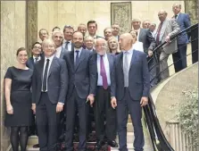  ?? (Photo AFP) ?? Le chef du gouverneme­nt et ses ministres se sont délocalisé­s à Nancy pour discuter la « feuille de route » du début du quinquenna­t.