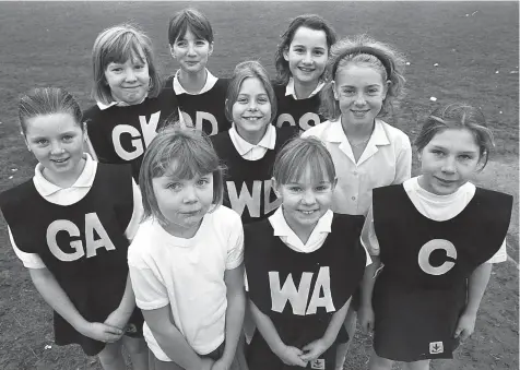  ?? ?? The Wessex Junior School ‘A’ team in 1992. Ref:134187-4