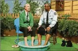  ??  ?? Fred Rogers with Francois Clemmons, who portrayed Officer Clemmons on the popular television show.