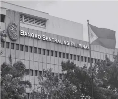  ?? ?? The Bangko Sentral ng Pilipinas says about 92 percent of consumers think that in the next 12 months, inflation will be above 4 percent.