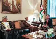  ?? — ONA ?? BOOSTING TIES: The meeting was attended by Khamis bin Mohammed Al Farsi, the Sultanate’s Ambassador to Jordan and some Jordanian officials.