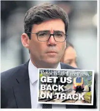  ??  ?? ●» Greater Manchester mayor Andy Burnham