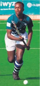  ??  ?? Bongi Ndlovu, captain of the u16A Eden boys’ hockey team who won silver at the interprovi­ncial tournament in Pietermari­tzburg.