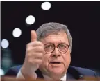  ??  ?? The Senate confirmed William Barr as attorney general, placing the veteran government official atop the Justice Department.