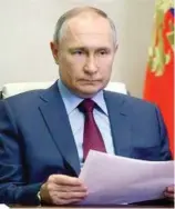  ?? F.E. ?? Vladímir Putin defendió la invasión de Rusia a Ucrania.