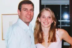  ??  ?? ALLEGATION­S: Prince Andrew with Virginia Giuffre, formerly Roberts, who claims they had sex three times