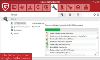  ??  ?? Total Security’s Tuner is highly customizab­le