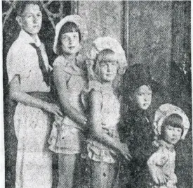  ?? PROVIDED BY SIOUXLAND HERITAGE MUSEUM ?? This undated photo shows, from left, Al (Buster), Lila Lee, Arlene, Donna and Juletta.