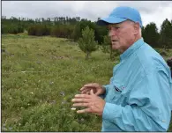  ?? (AP/Matthew Brown) ?? Former U.S. Forest Service Deputy Chief Jim Furnish talks in midJuly about his concerns with logging in the Black Hills National Forest.