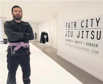  ??  ?? Big plans Steven Gray, owner of Fair City Jiu Jitsu, is looking forward to being able to open again