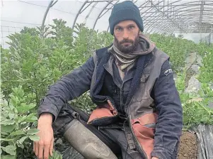  ?? | PHOTO : OUEST-FRANCE ?? Jonathan Chabert, 37 ans, est porte-parole départemen­tal de la Confédérat­ion paysanne et cultive des légumes, en agricultur­e biologique.