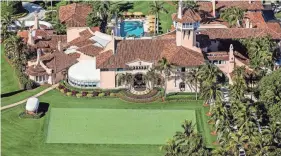  ?? GREG LOVETT/THE PALM BEACH POST FILE ?? Prosecutor­s’ interest in piercing attorney-client privilege regarding former President Donald Trump’s lawyer M. Evan Corcoran isn’t the first time they’ve raised the specter of criminal conduct in connection with the Mar-a-lago estate investigat­ion.