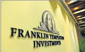  ?? MINT ?? Franklin Templeton Mutual Fund shut its six debt MF schemes in April 2020 citing redemption pressures and lack of liquidity.